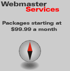Webmaster Services starting at $99.99 a month